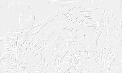 embossed image of wildlife © Yoye