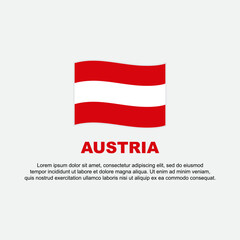 Austria Flag Background Design Template. Austria Independence Day Banner Social Media Post. Austria Background
