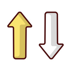 Direction icon isolate white background vector stock illustration