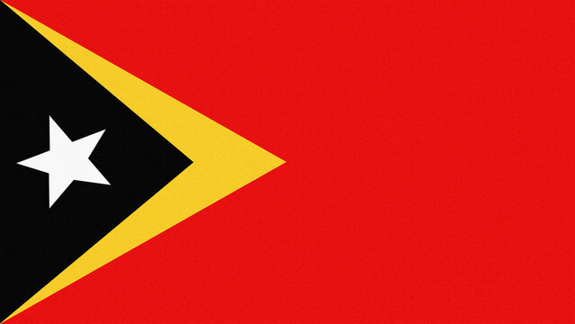 East Timor national flag with noise texture. - Powered by Adobe