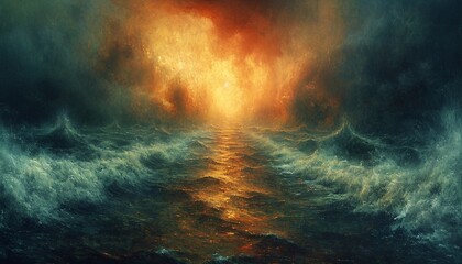 Sunrise on the Ocean: A Glorious Start to the Month Generative AI