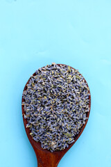Dried lavender buds for brewing a herbal tea