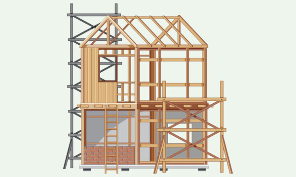 construction of a house
