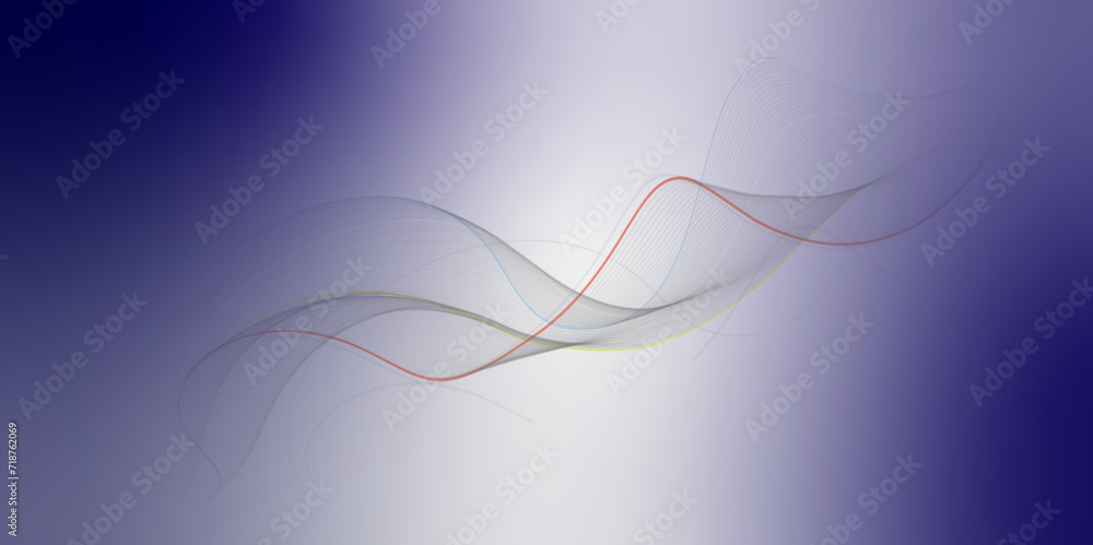 Poster soft blue and white abstract background with flowing particles. digital future technology concept. b