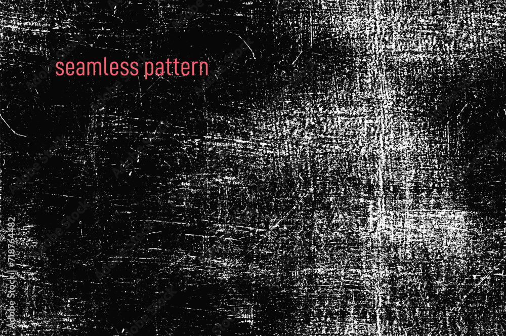Poster seamless pattern noise texture in form of frame. vector high quality textured, brushes drawn distres