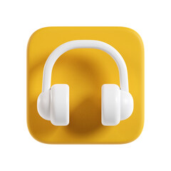 headphone 3d icon