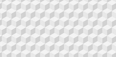 Abstract white and gray style minimal blank cubic. Geometric pattern illustration mosaic, square and triangle wallpaper.	