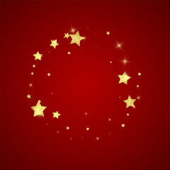 Magic stars vector overlay.  Gold stars scattered