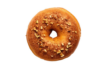 Chai Spice Donut Isolated On Transparent Background
