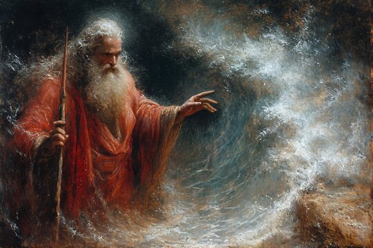 God's Wrath Unleashed: The Powerful Painting of a Divine Figure Generative AI © Bipul Kumar