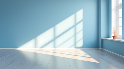 Obraz premium Gradient empty room wall model, minimalist interior, podium 3D product display