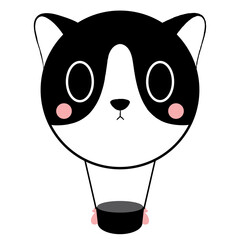 Cat Balloon, Cute animal balloon for sale, Adorable creature-themed balloon, Kawaii critter balloon