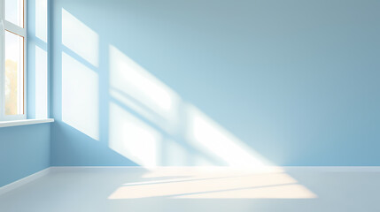 Gradient empty room wall model, minimalist interior, podium 3D product display