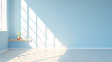 Obraz premium 3D rendering minimalist interior room, empty room, minimalist style interior background