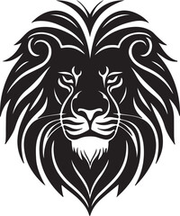 lion head illustration vector silhouette