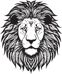 lion head vector