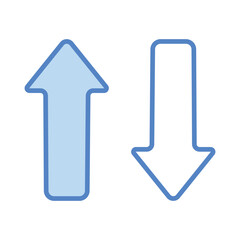 Direction icon isolate white background vector stock illustration