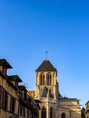 Fototapeta premium Street view of downtown Vernon, France