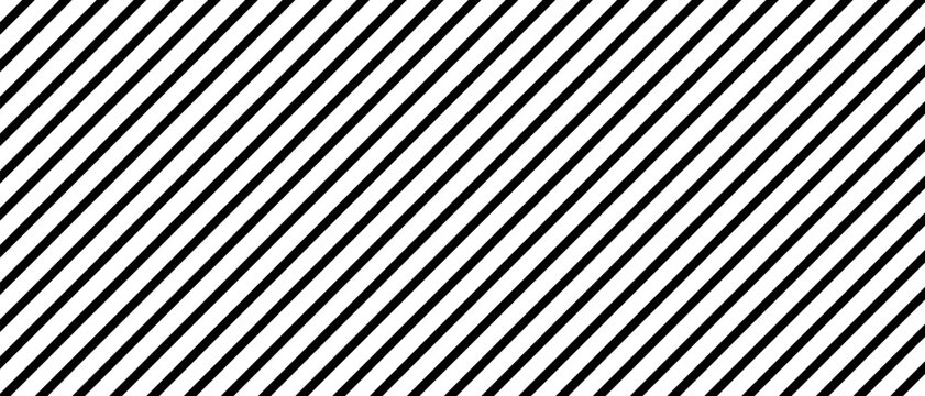 Diagonal lines on white background. Rows of slanted black lines. Stripes grid. 