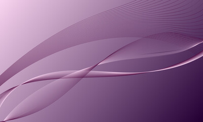 pink violet business lines wave curves on gradient abstract background