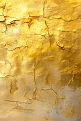 Vertical Texture of golden decorative plaster or concrete. Abstract grunge background for design.