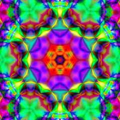 Kaleidoscope Mandala Art Design. Abstract Kaleidoscope Pattern with Symmetry. psychedelic background.