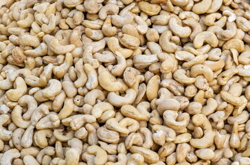 Unroasted cashew nuts sold at the local farmers market