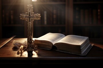 Christian symbols of faith, hope, and spirituality.