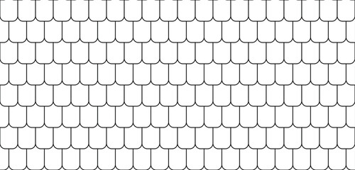 Vector roof tiles pattern. Modern contemporary geometric shape design. Digital architectural material and texture resource.