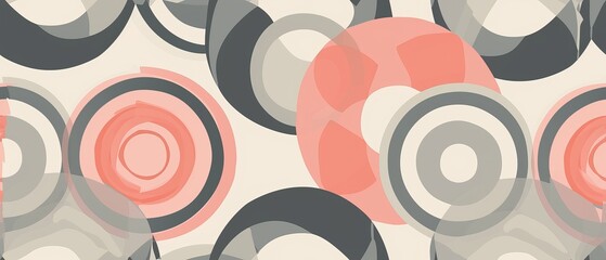 Abstract repetitive background with circles - obrazy, fototapety, plakaty