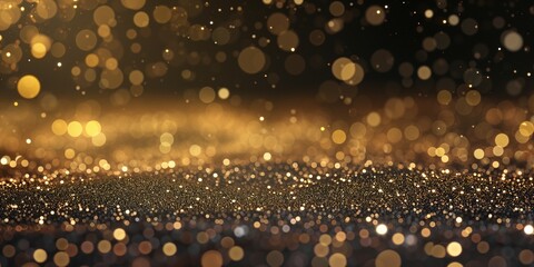 gold particles abstract background