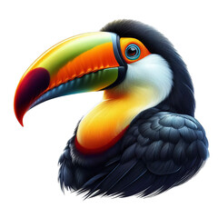 Fototapeta premium toucan isolated on white or transparent background, PNG