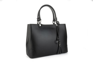 Bag clutch isolated on white fashion leather