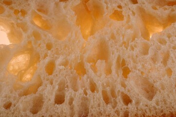 Mie de pain français frais en gros plan