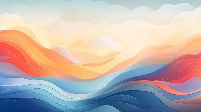 Abstract background cold softy waves