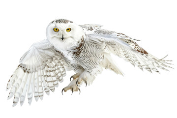 Snowy Owl Isolated on Transparent Background