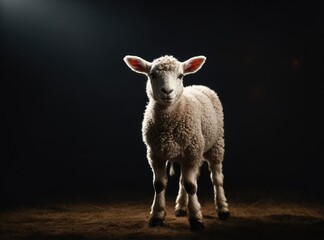 Studio Glam with a Graceful Lamb