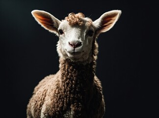 Lamb Elegance in Studio Shadows