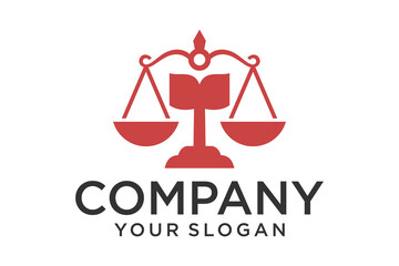 Vector libra revolution justice logo and open book logo combination. Scale and bookstore symbol or icon. Unique law and library logotype design template.