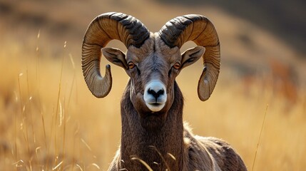 mountain sheep in the wild - Powered by Adobe