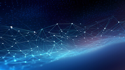 Obraz premium Abstract background of future network technology and network connections