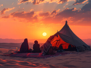 beduincamp in the desert