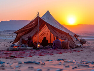beduincamp in the desert