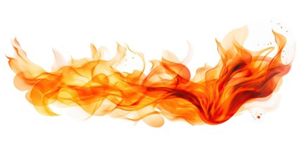 flames for decorating projects on a white background