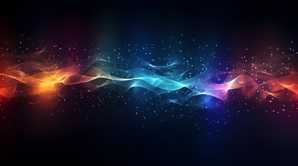 Obraz premium Abstract background of future network technology and network connections
