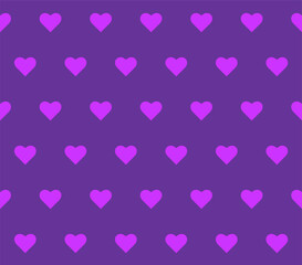 Endless seamless pattern of hearts  Blue Pink vector hearts Bright pink. background Wallpaper. for wrapping paper Background. Vector illustration Textile Fabric design Pattern with hearts Purple Heart