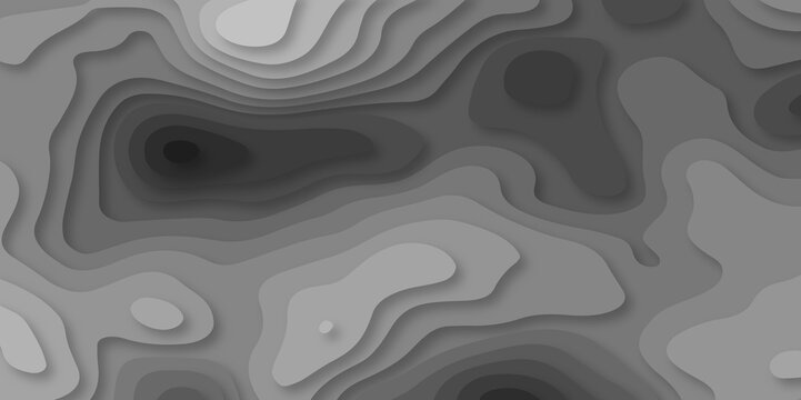 	
Black and gray wave Seamless abstract white papercut background 3d realistic design use for ads banner and advertising print design vector. 3d topography relief. Vector topographic illustration.