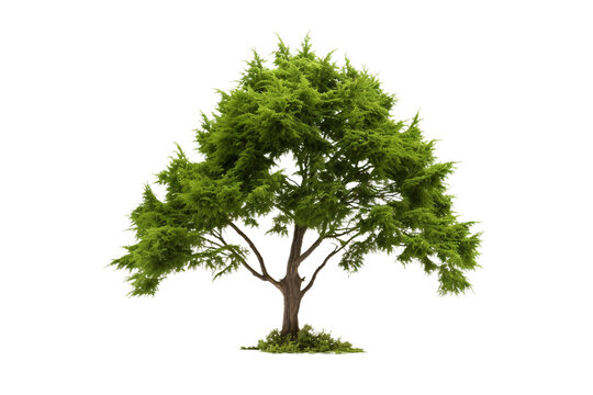 Thuja Tree Isolated on Transparent Background