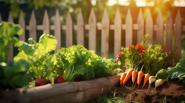 Growing carrots at the farm. Organic food concept. AI generated image.
