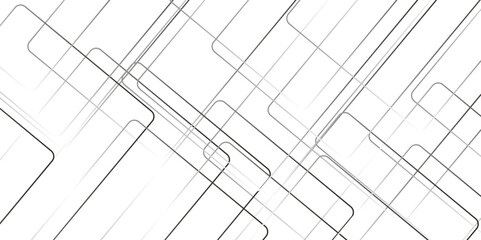 Abstract grey lines on white background with luxury shapes architecture plan. Modern pattern elegant gray line template background.	
